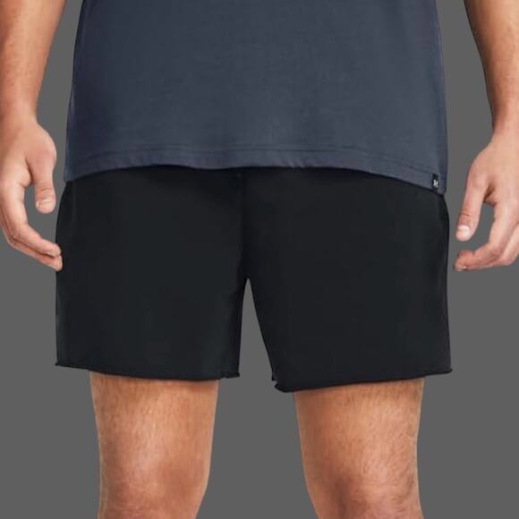 Under Armour Project Rock Terry Men’s 5" Black Shorts Size M NWT - Picture 9 of 10